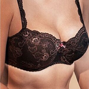 (NWT) PRIMADONNA sz 36E Caramba padded lace balconnet bra in chocolate (new!)